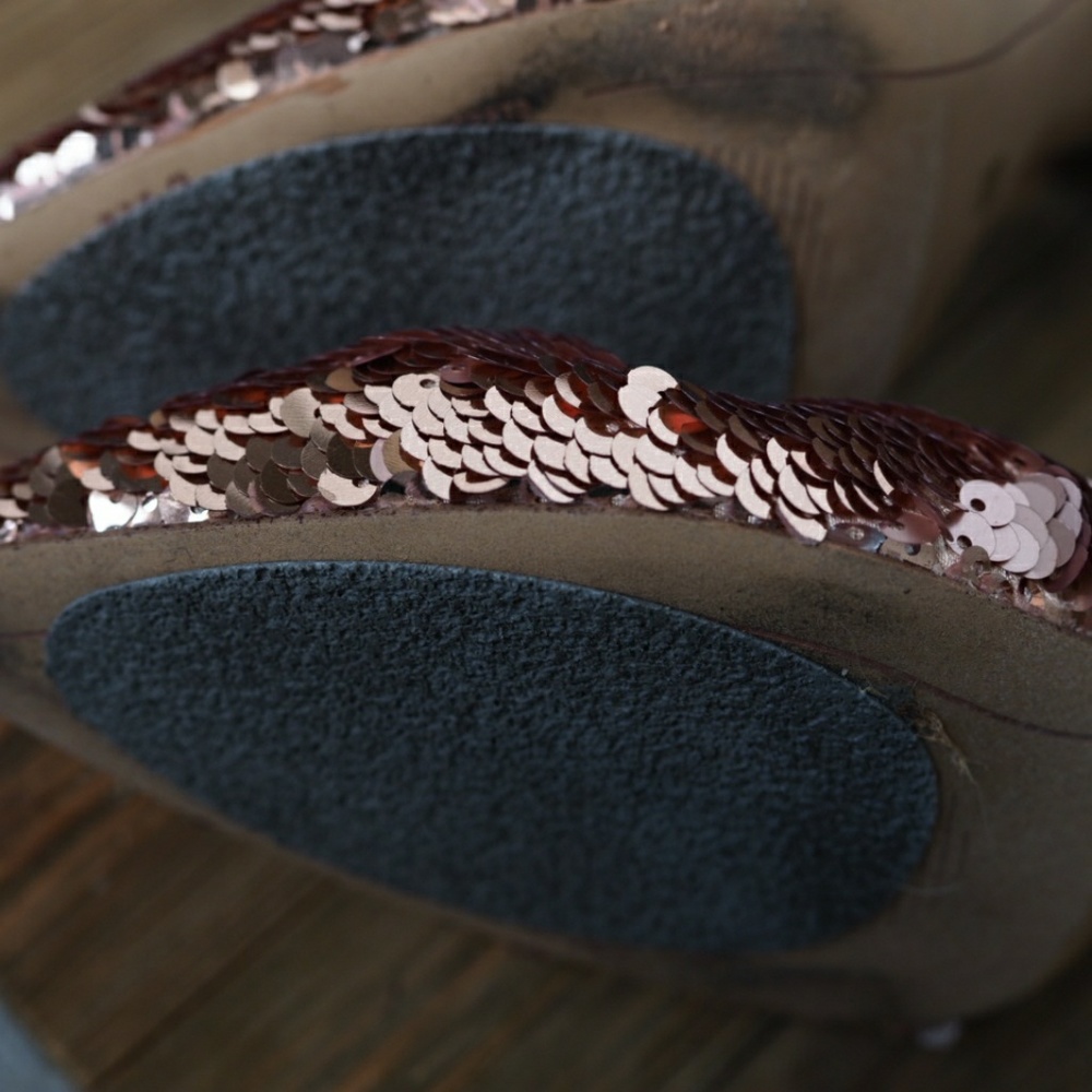 Copper sequin heels - Picture 8 of 8